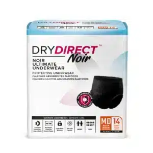 M3 דריי דיירקט אגוסן – תחתוני מקסי אוברנייט סופגים בצבע שחור | מידה M