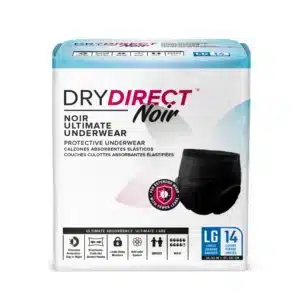 דריי דיירקט אגוסן תחתוני מקסי אוברנייט סופגים בצבע שחור | מידה L3